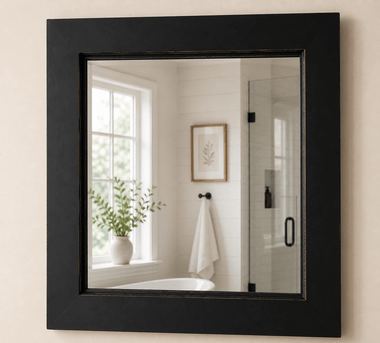 Black Wood Sundance Mirror