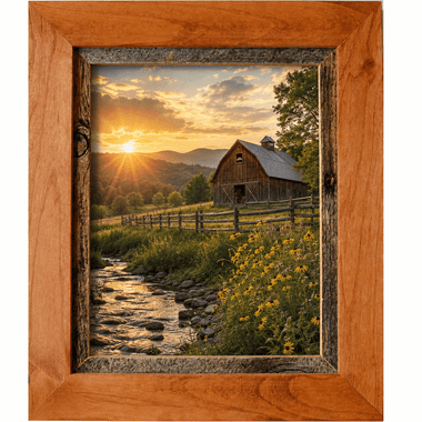 Rustic Frames-5×7 Alder Wood & Barnwood Frame – Sagebrush Series