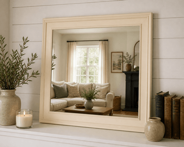 Ivory Poplar Mirror