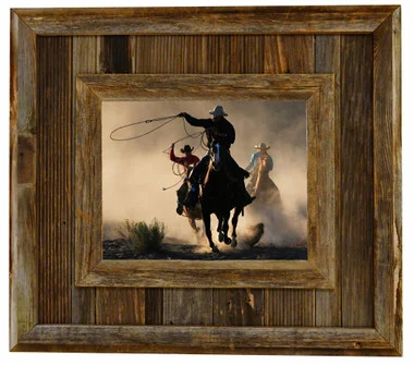 Timber Rustic Barnwood Picture Frame, 8×10 Opening Western Aged Wood Frame