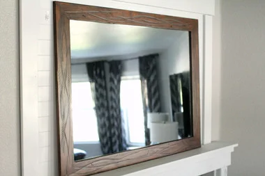 Rustic Heavily Distressed Wood Mirror – Sedona