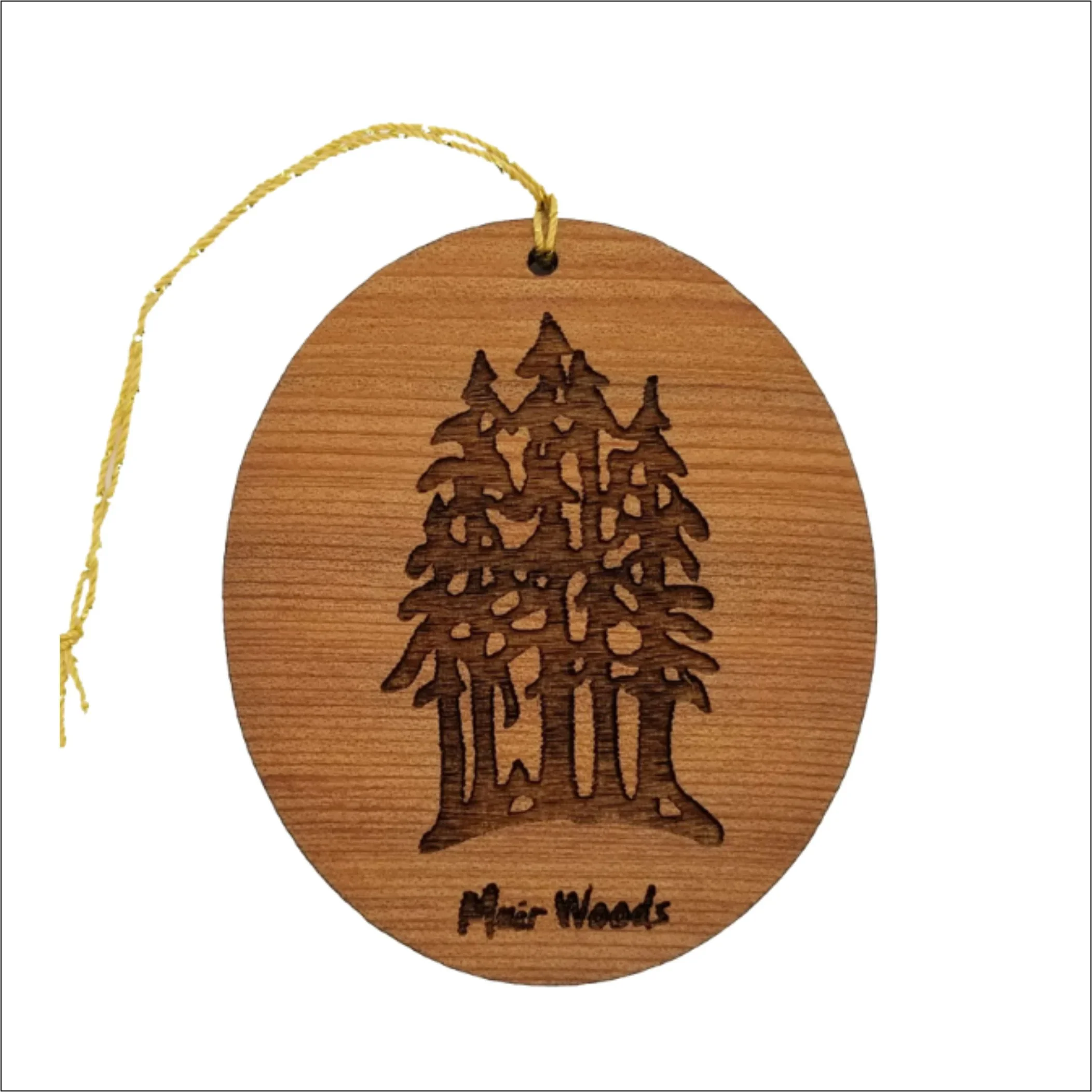 Muir Woods Ornament – National Park Souvenir – Christmas Ornament – Handmade – 15028
