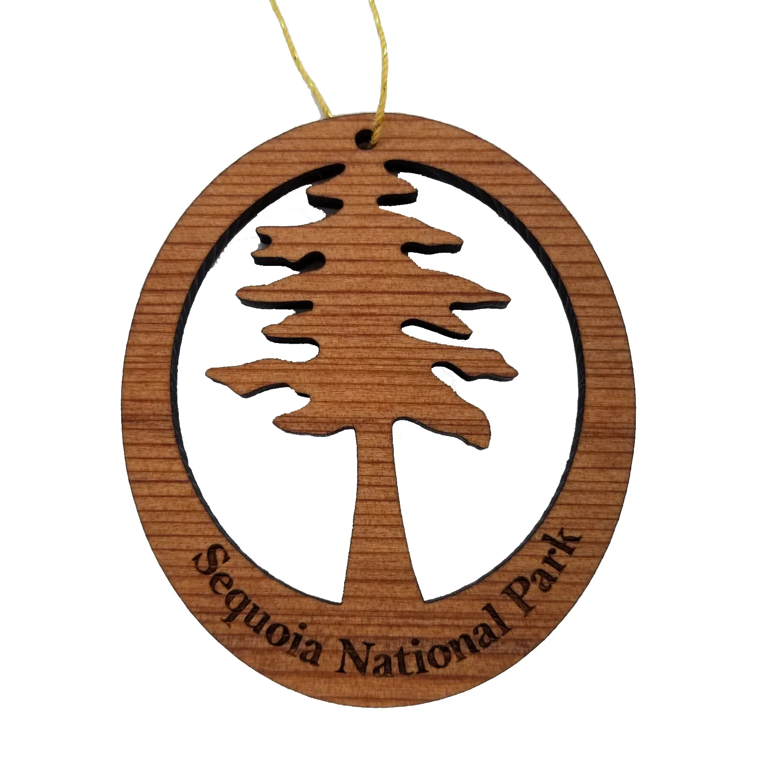Sequoia National Park Cutout Big Tree Ornament Handmade in USA Souvenir Travel Gift – 1066SEQ