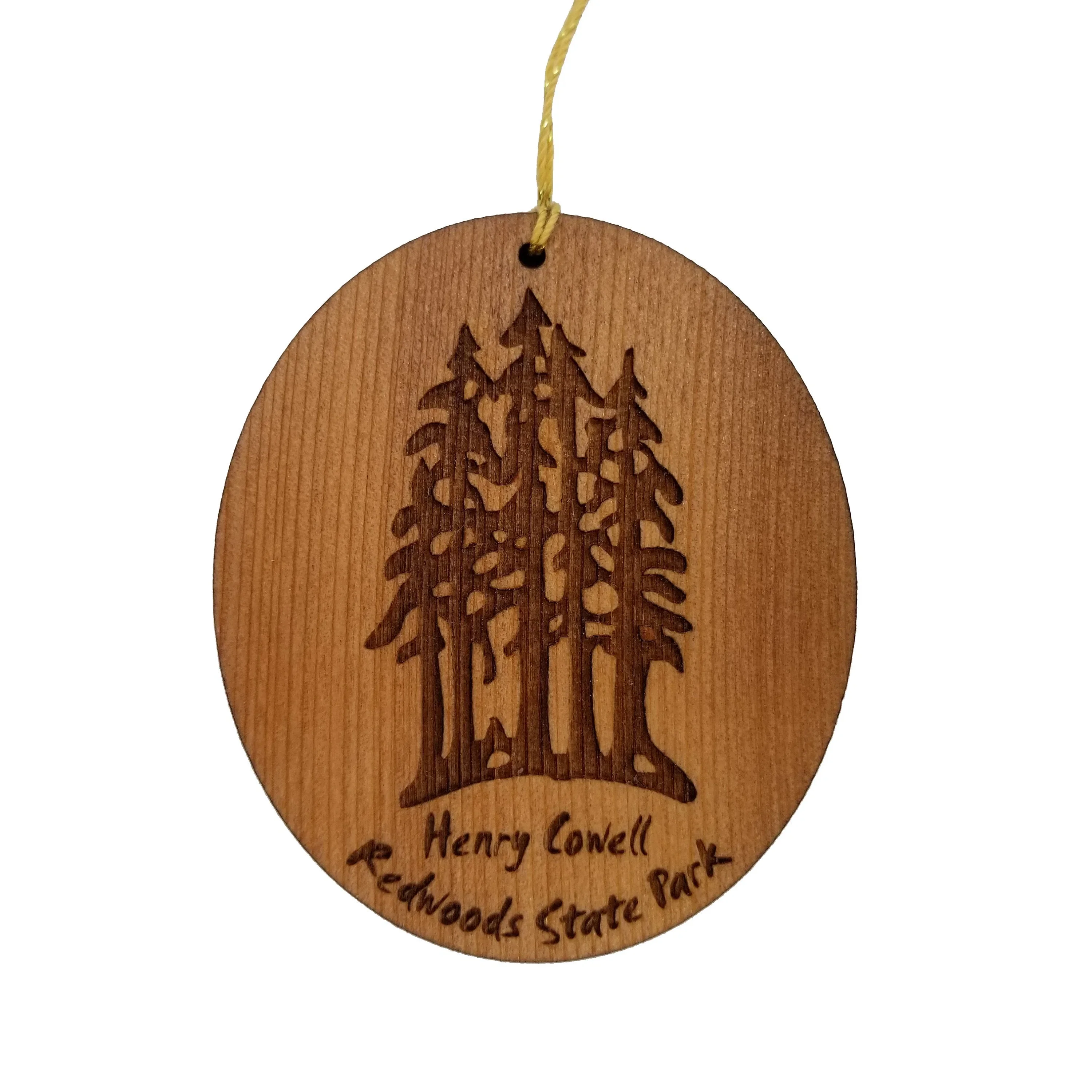 Henry Cowell Redwoods State Park Ornament – Forest Trees Christmas – Handmade Wood Ornament – Travel Gift – California Redwoods Souvenir