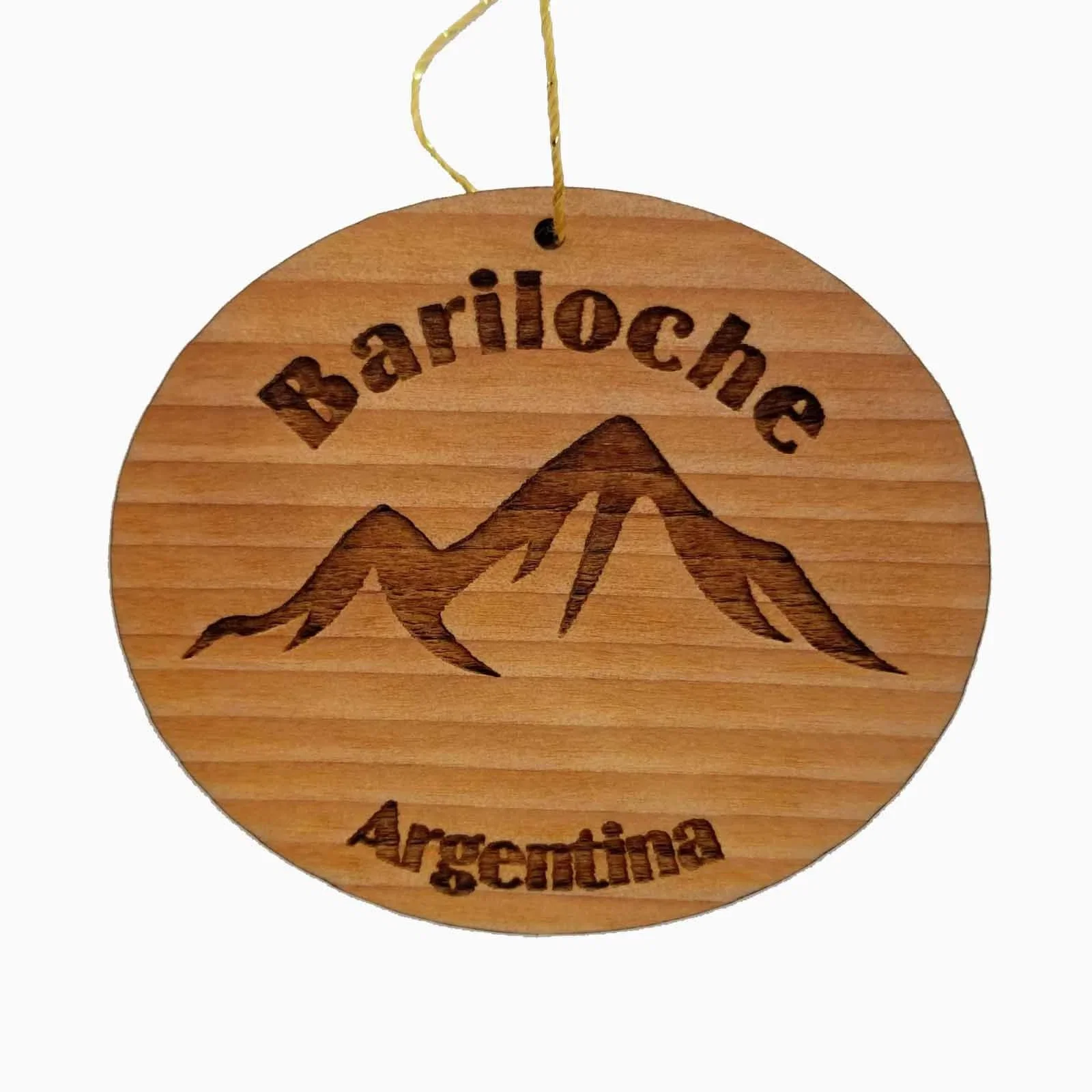 Bariloche Argentina Ornament Handmade Wood Ornament Argentina Souvenir Andes Mountains – 15101