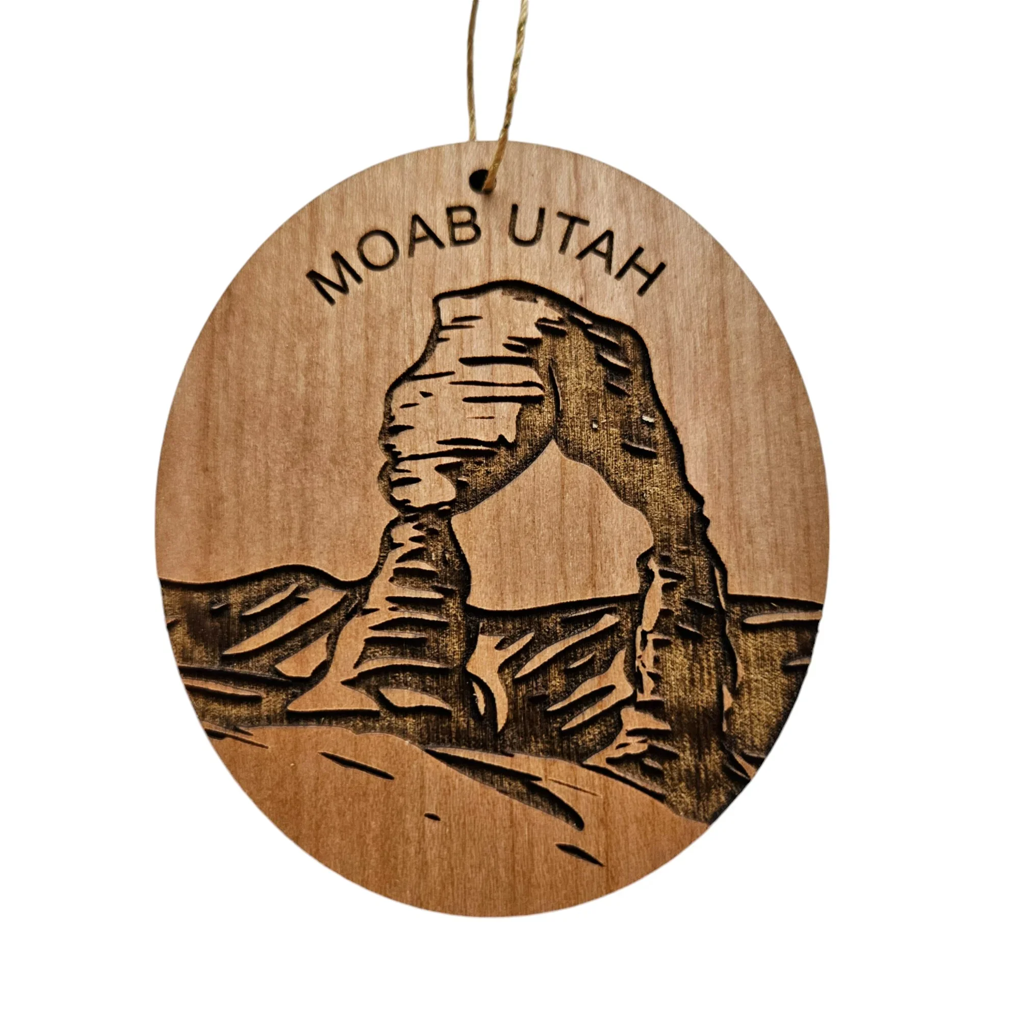 Utah Ornament – Moab Utah Arch – Wood Ornament – 15241