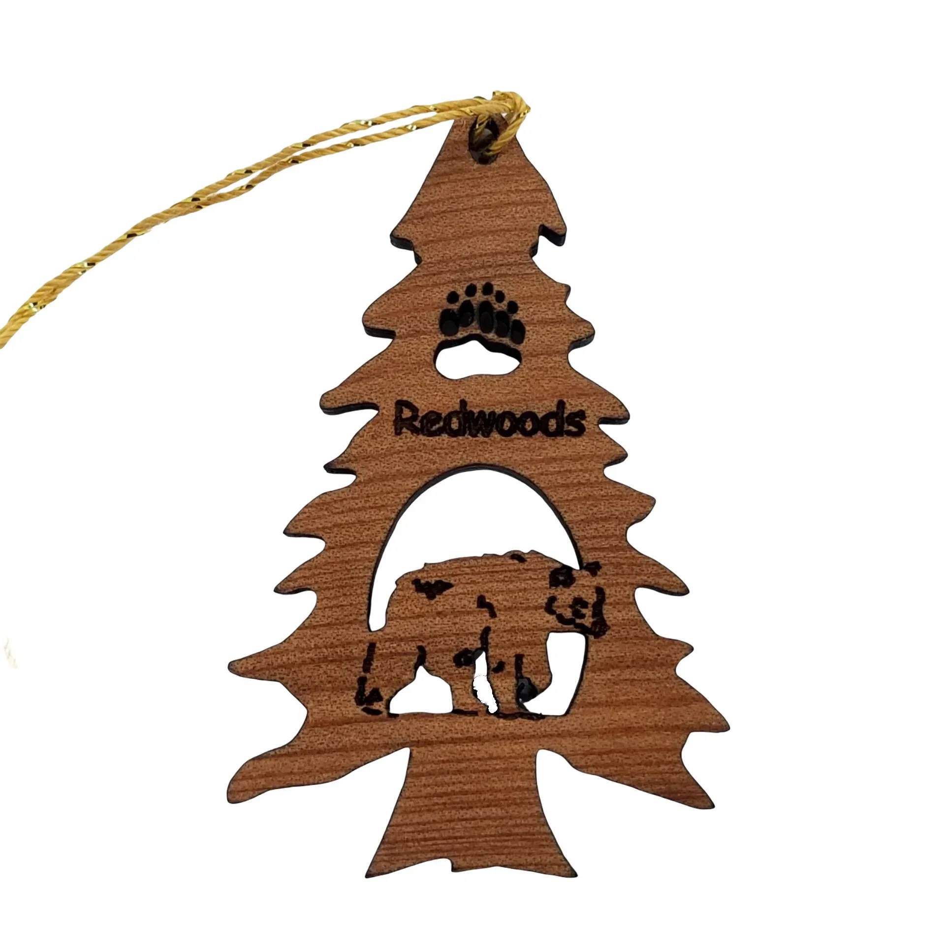 Bear in a Tree Ornament California Redwoods Souvenir – 15017