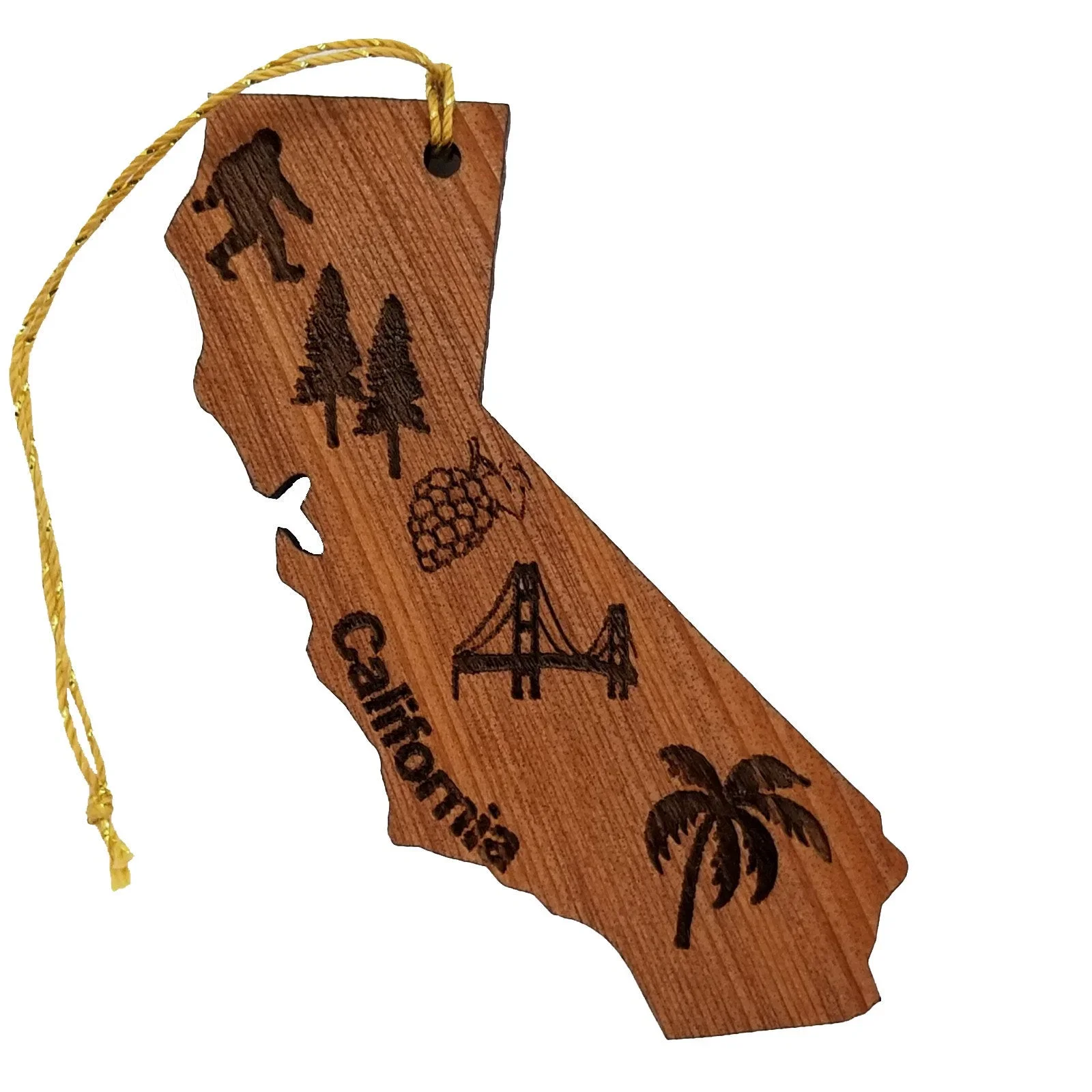 California State Shape Christmas Ornament Collage – 15008